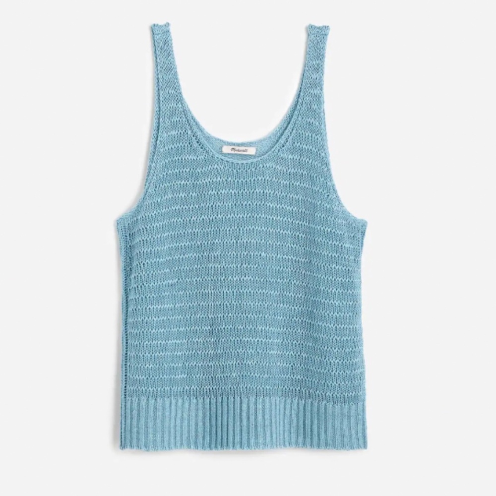 Madewell Blue Knit Tank Top